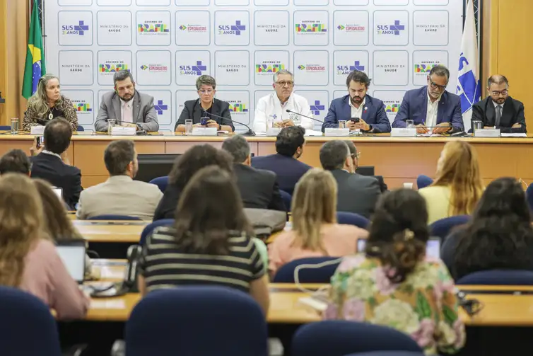 Joédson Alves/Agência Brasil Brasília (DF), 26/02/2026 - O ministro da Saúde, Alexandre Padilha, durante anuncio de um conjunto de ações para reduzir o tempo de espera no diagnóstico e no tratamento de doenças raras no Sistema Único de Saúde (SUS).
Foto: Joédson Alves/Agência Brasil