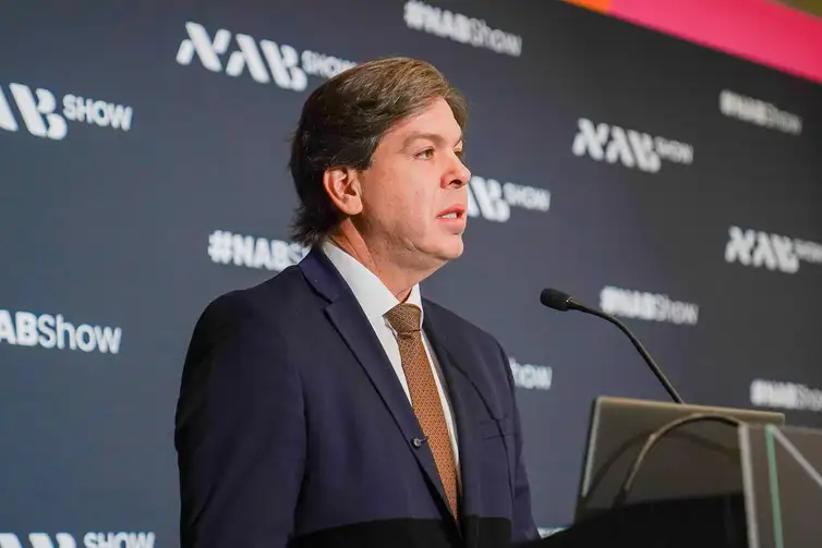 Las Vegas - 21/04/2026 - Ministro das Comunicação, Frederico Siqueira Filho, no NAB Show, em Las Vegas. Foto: Shizuo Alves/Ministério das Comunicações